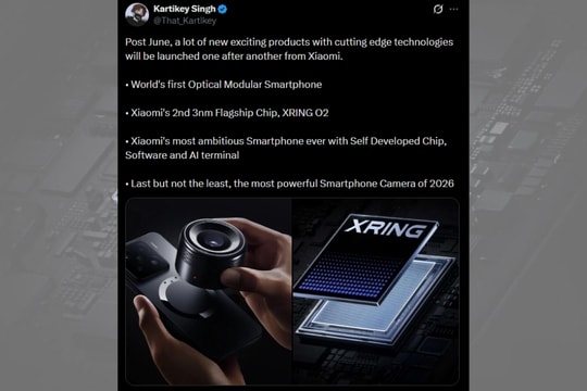 Xiaomi phát triển smartphone ống kính rời và chip XRING O2 cho năm 2026