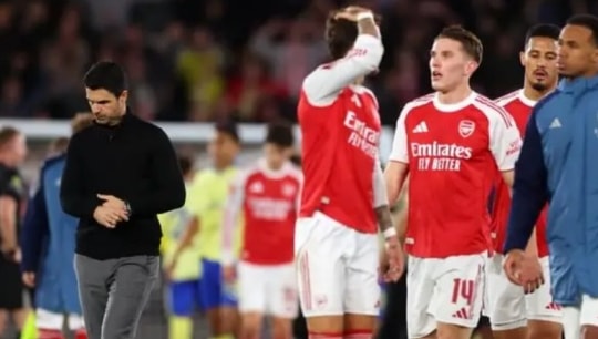 Arsenal vỡ mộng ăn bốn: Khi thực tại nghiệt ngã phơi bày lỗ hổng chiến thuật