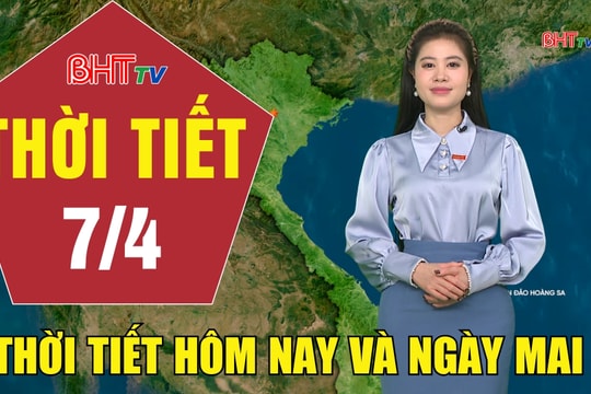 Dự báo thời tiết Hà Tĩnh đêm 6/4 ngày 7/4/2026