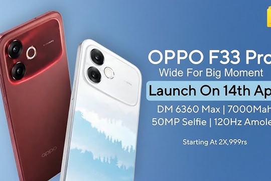 Cận cảnh OPPO F33 Pro 5G: Pin 7.000 mAh, sạc 80W và chuẩn kháng nước IP69K