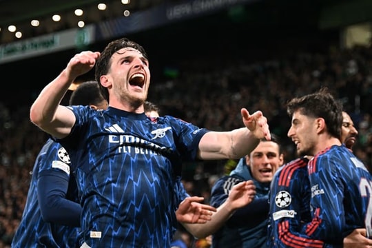 Declan Rice thống trị tuyến giữa: Phân tích màn trình diễn đẳng cấp giúp Arsenal hạ gục Sporting