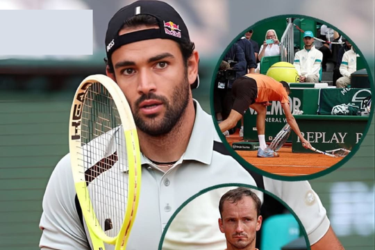 Chấn động Monte Carlo: Berrettini hạ gục Medvedev 6-0, 6-0 trong 49 phút