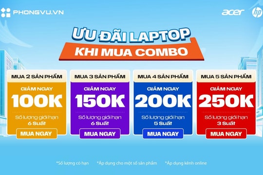 Săn ưu đãi công nghệ tại Phong Vũ: Giảm giá combo lên đến 250.000 đồng