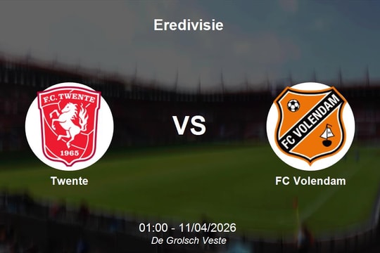 Nhận định Twente vs FC Volendam - Cuộc đối đầu chênh lệch tại De Grolsch Veste