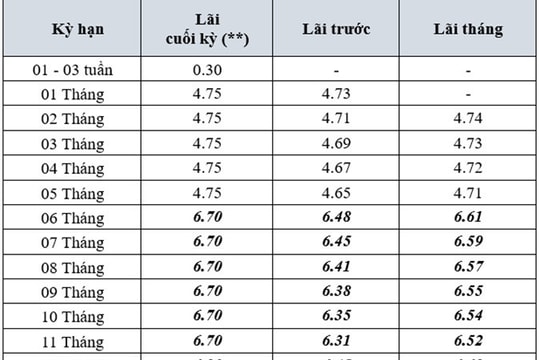 17 ngân hàng đồng loạt giảm lãi suất huy động, mức hạ cao nhất tới 1% mỗi năm