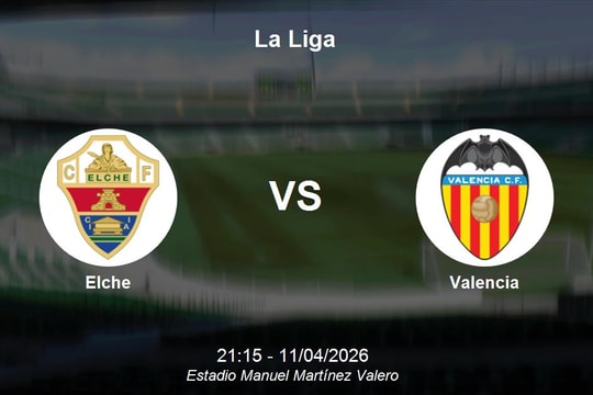 Nhận định Elche vs Valencia - La Liga: Cuộc chiến trụ hạng tại Manuel Martínez Valero