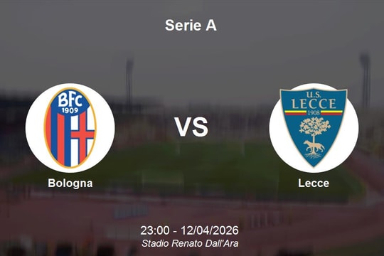Nhận định Bologna vs Lecce - Serie A lúc 23h00 ngày 12/04/2026
