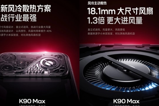 Giải mã Redmi K90 Max: Smartphone trang bị quạt tản nhiệt vật lý và pin 8.500mAh sắp ra mắt