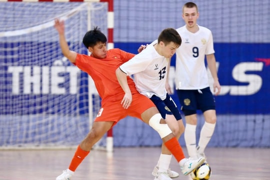 Futsal U19 Việt Nam thua trắng 0-5 trước đối thủ đẳng cấp U19 Nga tại TP.HCM