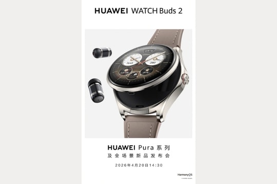 Huawei Watch Buds 2 chốt ngày ra mắt: Bước tiến mới của dòng đồng hồ tích hợp tai nghe độc bản