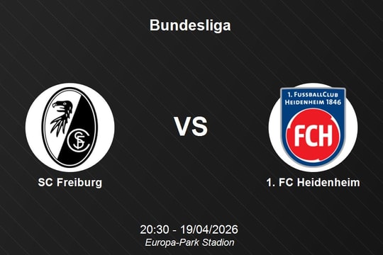 Nhận định SC Freiburg vs 1. FC Heidenheim - Bundesliga