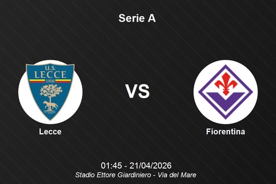 Nhận định Lecce vs Fiorentina - Serie A: Cuộc chiến trụ hạng căng thẳng tại Via del Mare