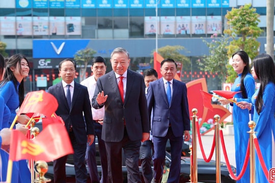 Tổng Bí thư, Chủ tịch nước Tô Lâm và các đại biểu dự Lễ kỷ niệm 120 năm Ngày sinh Tổng Bí thư Hà Huy Tập