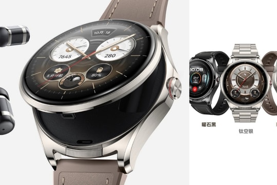 Cận cảnh Huawei Watch Buds 2: Đột phá thiết kế 2 trong 1 tích hợp tai nghe vào đồng hồ