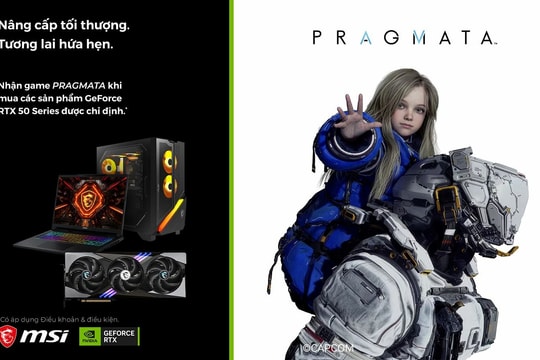 Mua laptop MSI trang bị đồ họa NVIDIA RTX 50 Series nhận ngay mã kích hoạt game Pragmata miễn phí