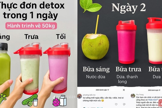 Cẩn trọng với phương pháp “thải độc” lan truyền trên mạng xã hội