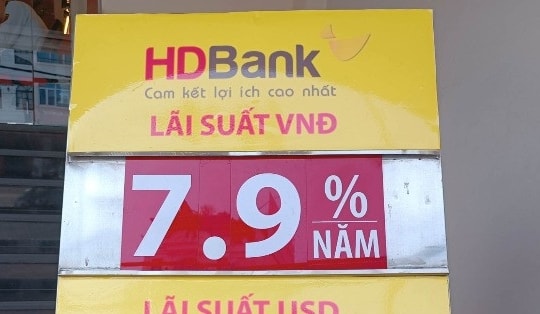 Lãi suất HDBank giảm đồng loạt 0,5 điểm phần trăm, lãi suất đặc biệt về mức 7,6%/năm