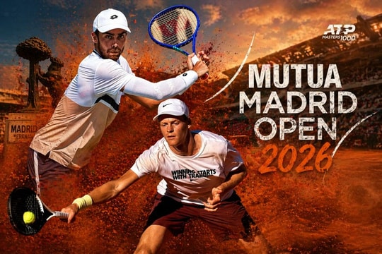 Madrid Open 2026: Jannik Sinner khẳng định vị thế số 1, truyền nhân Nadal quyết đấu top 10