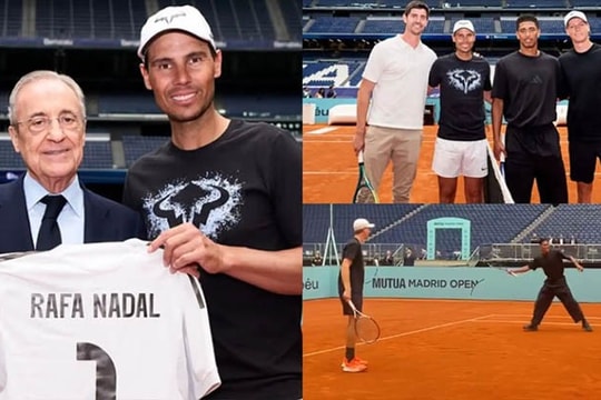 Nadal tái xuất tại Bernabeu: Màn so tài tennis rực lửa cùng Bellingham và Sinner