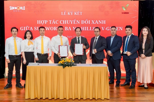 V-Green hợp tác Sun Group triển khai trạm sạc xe điện VinFast tại Sun World Ba Na Hills