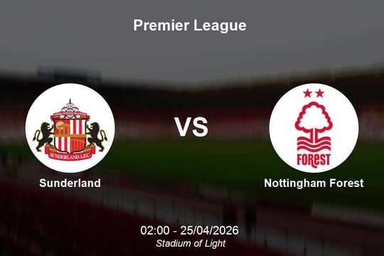Nhận định Sunderland vs Nottingham Forest - Vòng đấu kịch tính tại Premier League