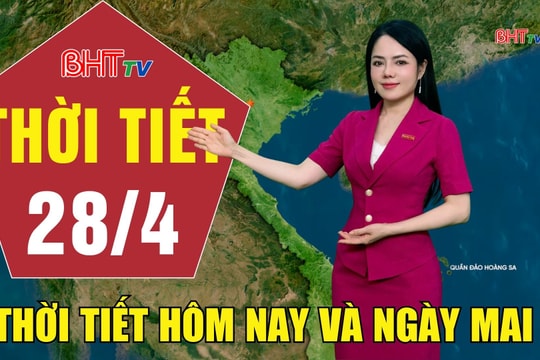 Dự báo thời tiết Hà Tĩnh đêm 27/4 ngày 28/4/2026
