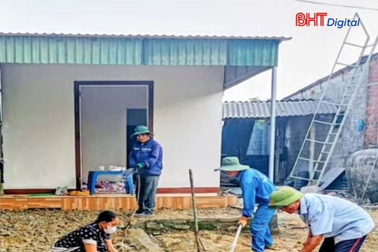 Mô hình “Ngày công 0 đồng” trên những công trình nhà nhân ái