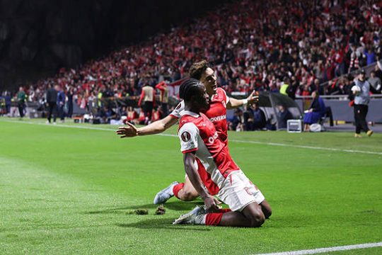 Braga hạ Freiburg 2-1: Mario Dorgeles tỏa sáng phút 90+2 tại Europa League