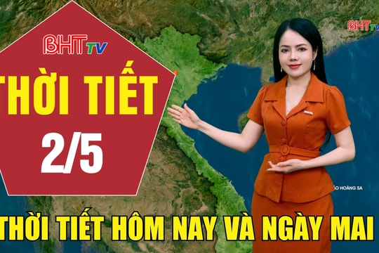 Dự báo thời tiết Hà Tĩnh đêm 1/5 ngày 2/5/2026