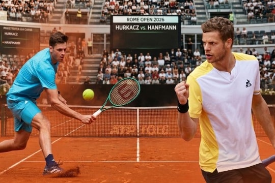 Rome Open 2026: Hurkacz thử lửa Hanfmann, hiện tượng Alexander Blockx sẵn sàng bùng nổ