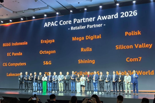 CellphoneS nhận giải Đối tác Bán lẻ xuất sắc nhất khu vực APAC từ Huawei năm 2026