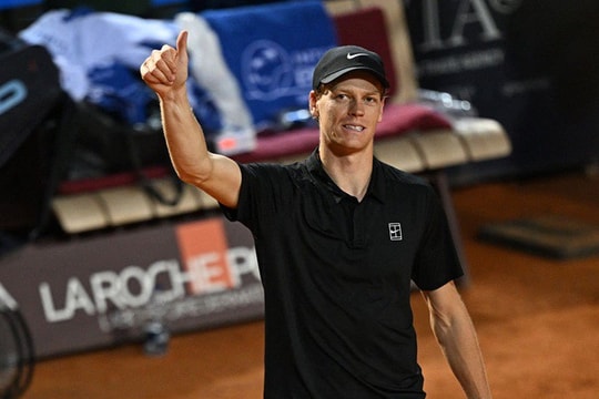 Jannik Sinner thắng áp đảo tại Rome Open, san bằng kỷ lục của Roger Federer