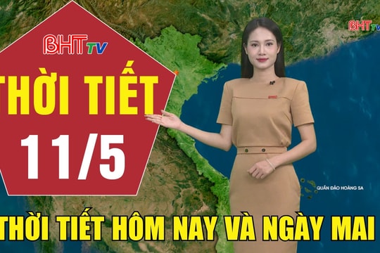 Dự báo thời tiết Hà Tĩnh đêm 10/5 ngày 11/5/2026