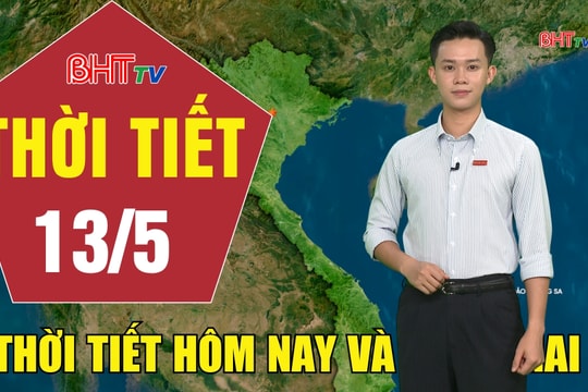 Dự báo thời tiết Hà Tĩnh đêm 12/5 ngày 13/5/2026