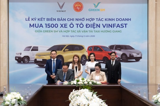 Taxi Hương Giang mua 1.500 xe điện VinFast: Điện hóa toàn diện đội xe tại Bắc Ninh