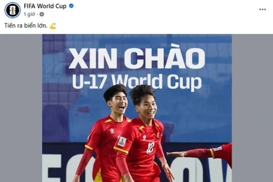 U17 Việt Nam giành vé lịch sử dự World Cup: FIFA gửi lời chào bằng tiếng Việt