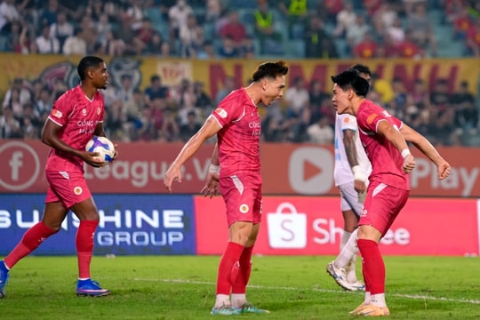 CAHN đứng trước cơ hội đăng quang sớm tại V-League 2025/26 nếu đánh bại Thanh Hóa