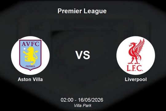 Nhận định Aston Villa vs Liverpool - Premier League: Quyết đấu vì tấm vé Champions League