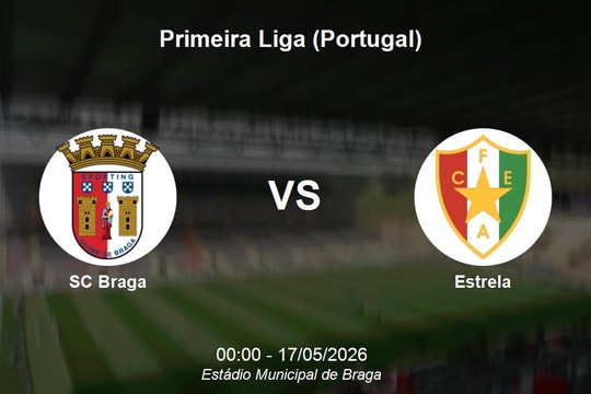 Nhận định SC Braga vs Estrela - Primeira Liga: Sức mạnh vượt trội tại Estádio Municipal de Braga
