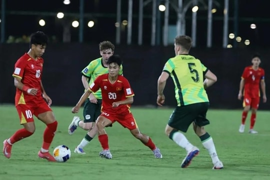 U17 Việt Nam dừng bước tại tứ kết châu Á 2026 sau trận thua trước Australia