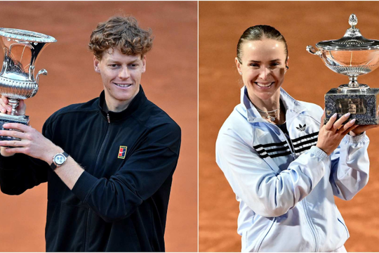 Jannik Sinner và Elina Svitolina đăng quang Rome Open 2026: Đỉnh cao bản lĩnh tại Foro Italico