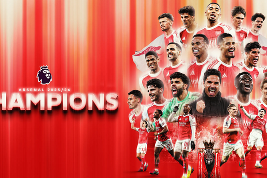 Arsenal vô địch Ngoại hạng Anh