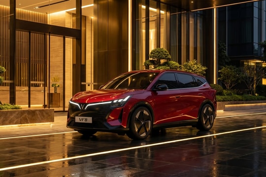 VinFast VF 8 thế hệ mới ra mắt: Nâng cấp khung gầm FSD, pin đi được 500 km