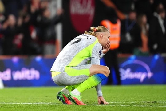 Haaland giải cứu Man City: Điểm sáng duy nhất giữa tập thể rệu rã trước Bournemouth