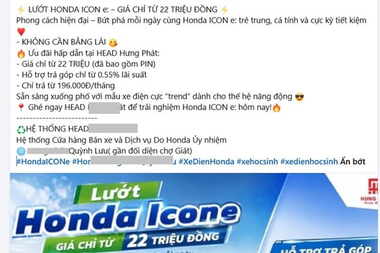 Honda ICON e: giảm giá kỷ lục còn từ 13,5 triệu đồng