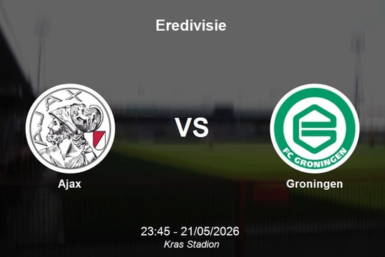 Nhận định Ajax vs Groningen - Giải Vô địch Quốc gia Hà Lan (Eredivisie)