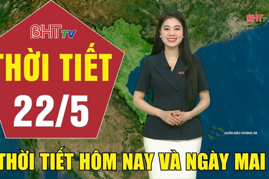 Dự báo thời tiết Hà Tĩnh đêm 21/5 ngày 22/5/2026