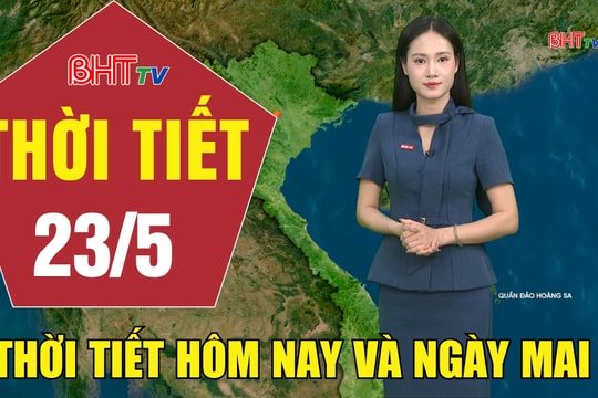 Dự báo thời tiết Hà Tĩnh đêm 22/5 ngày 23/5/2026