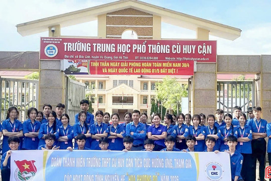 Hơn 1.600 đoàn viên thanh niên Hà Tĩnh tiếp sức mùa thi