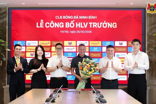 CLB Ninh Bình chính thức bổ nhiệm HLV Chu Đình Nghiêm với hợp đồng 3 năm